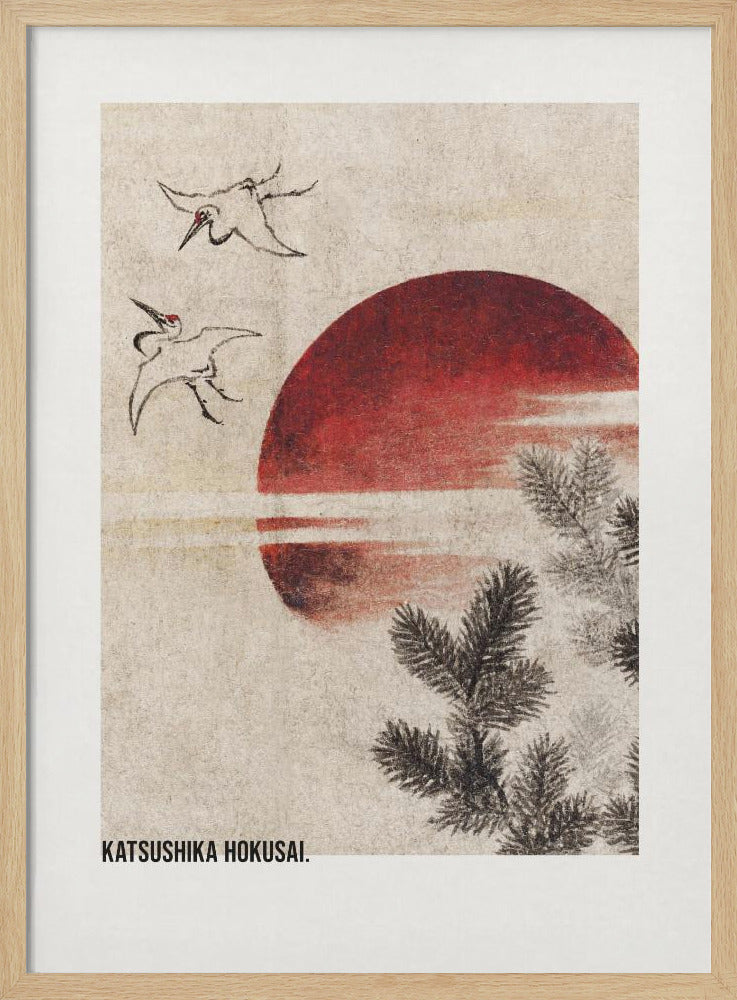 Birds and Sunset, From Album of Sketches (1814) - Poster / Art Print