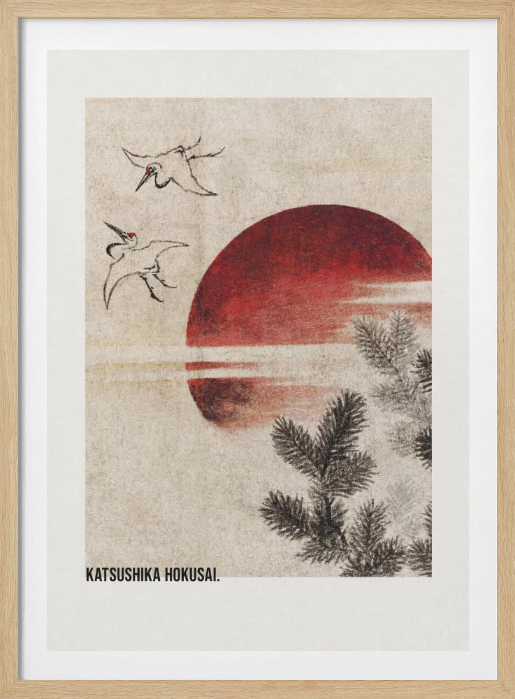 Birds and Sunset, From Album of Sketches (1814) - Poster / Art Print