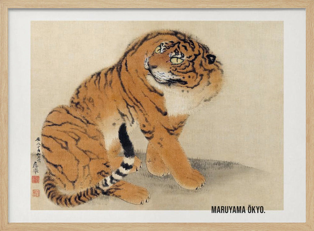 Sitting Tiger (1777) - Poster / Art Print