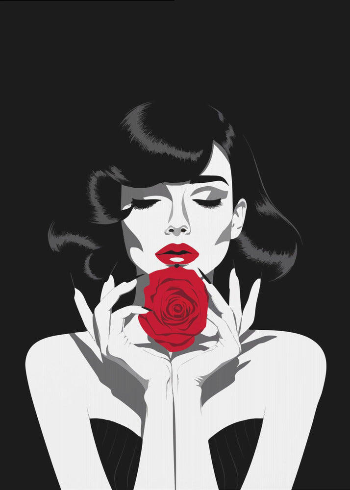 The Red Rose - Poster / Art Print
