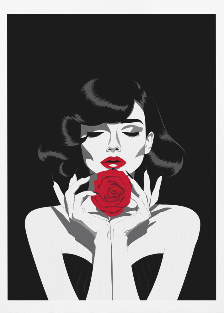 The Red Rose - Poster / Art Print