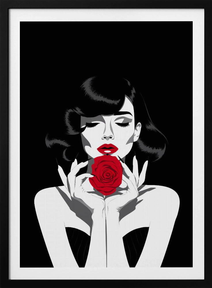 The Red Rose - Poster / Art Print