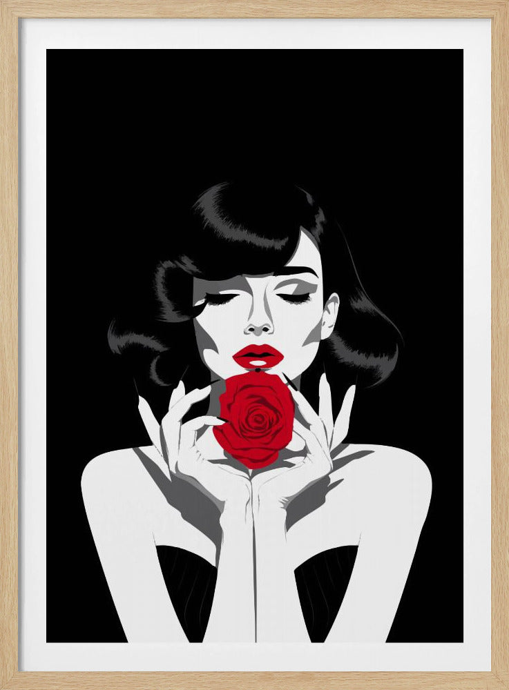 The Red Rose - Poster / Art Print