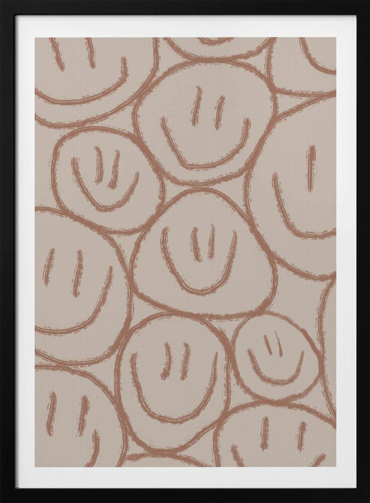 Many Smiles Brown - Poster / Art Print
