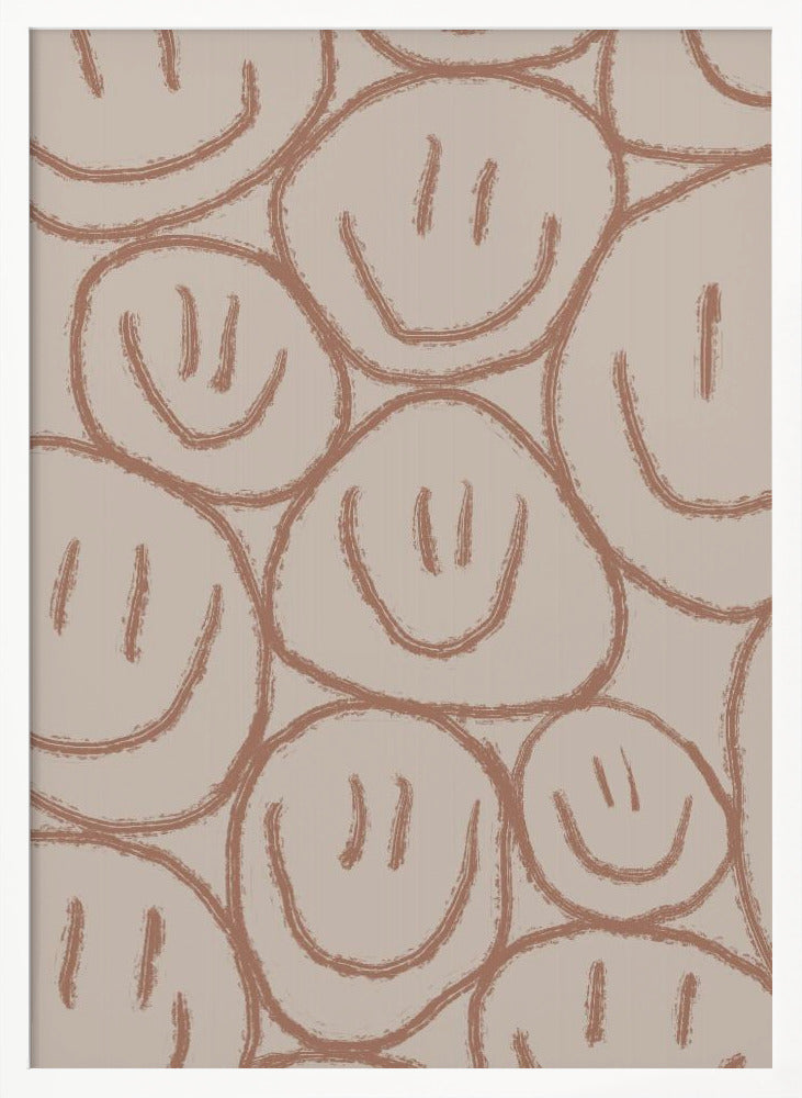 Many Smiles Brown - Poster / Art Print