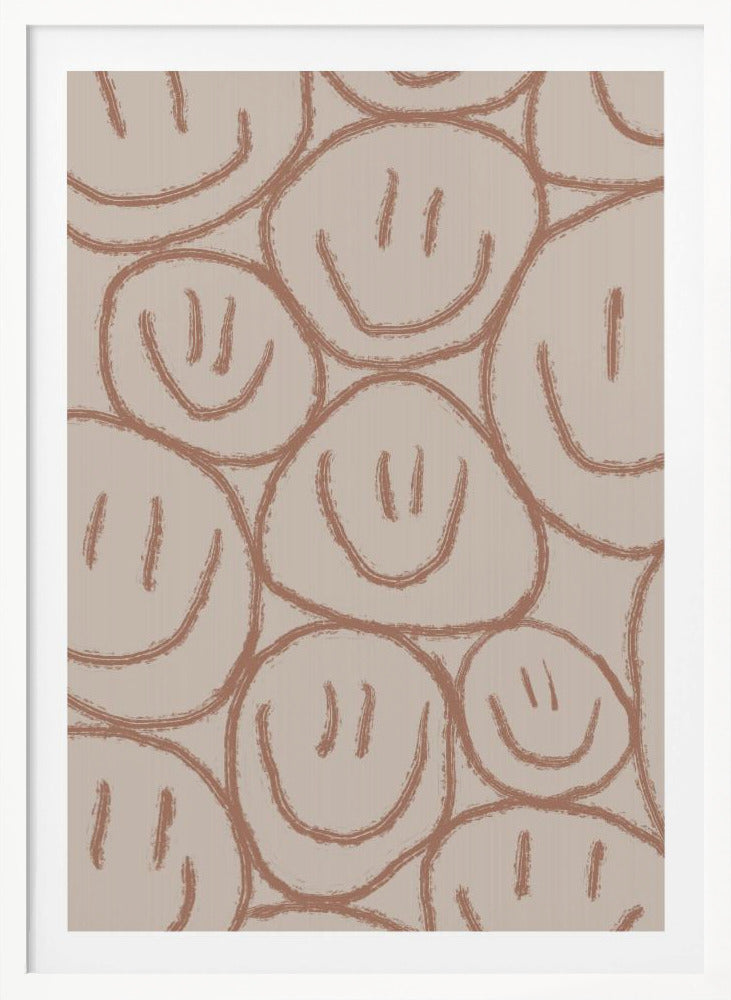 Many Smiles Brown - Poster / Art Print