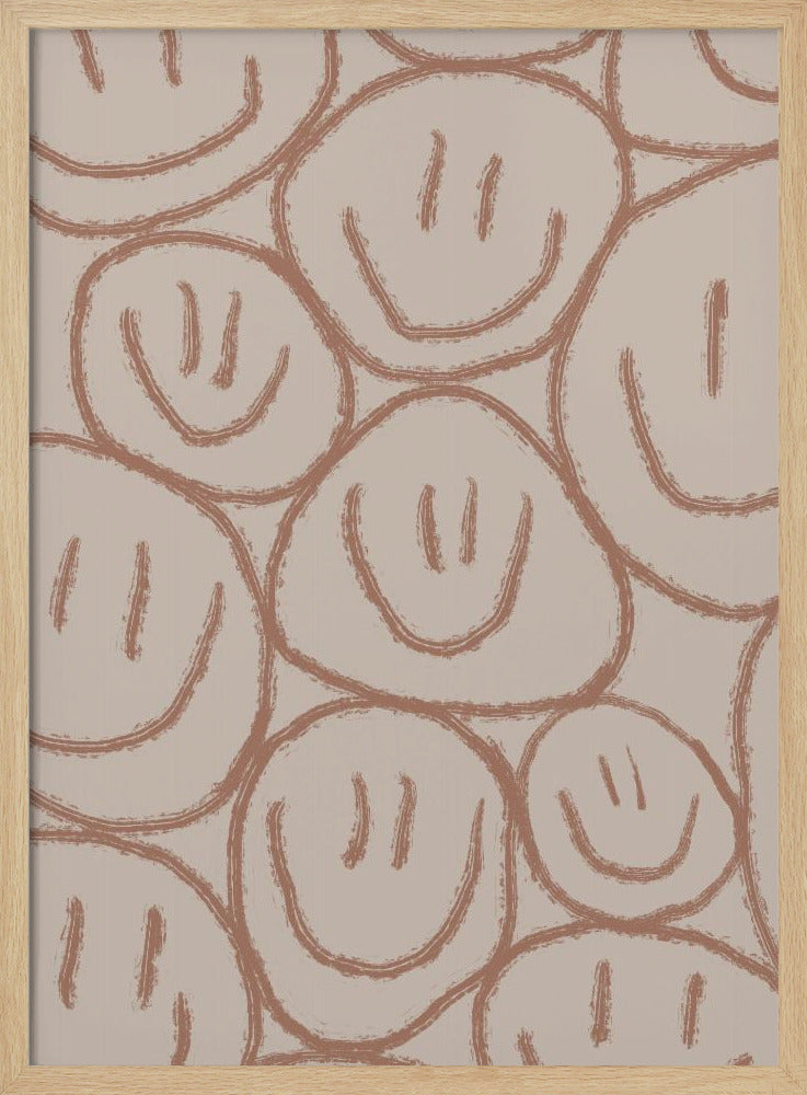 Many Smiles Brown - Poster / Art Print