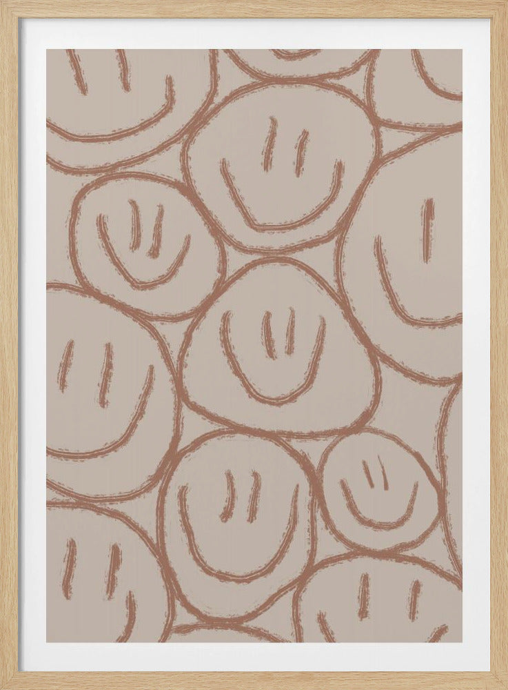 Many Smiles Brown - Poster / Art Print