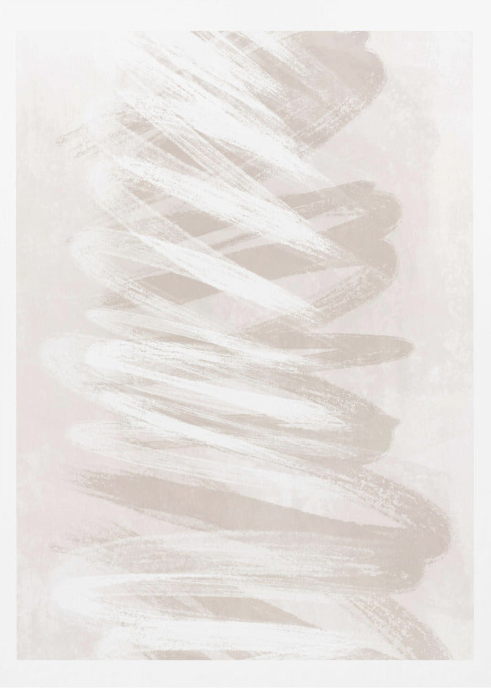 Beige Waves Two - Poster / Art Print