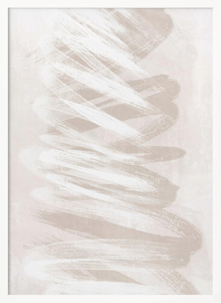 Beige Waves Two - Poster / Art Print