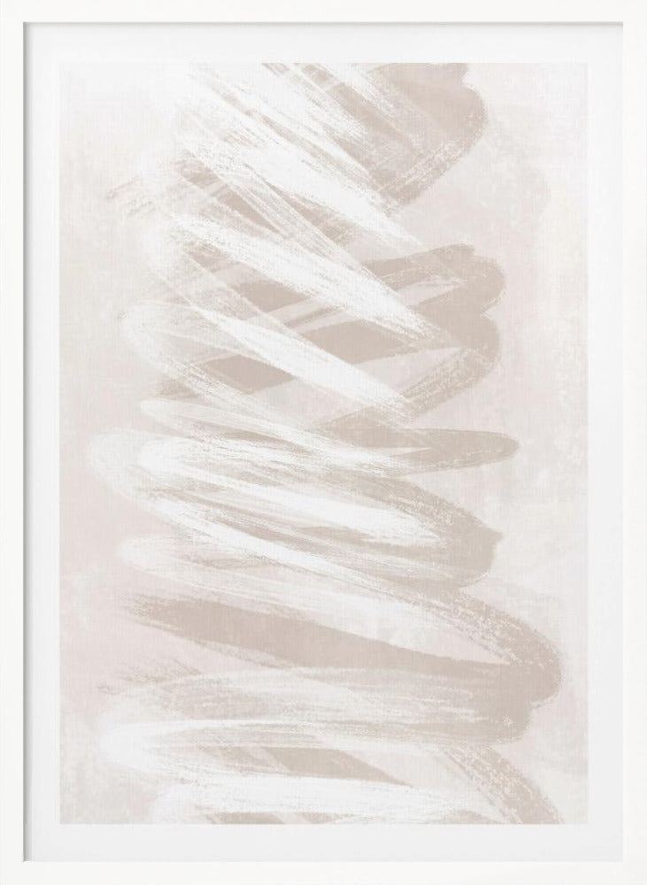 Beige Waves Two - Poster / Art Print