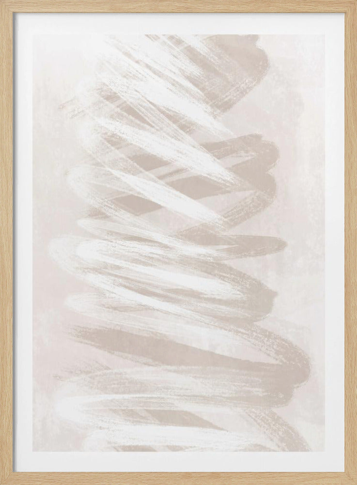 Beige Waves Two - Poster / Art Print