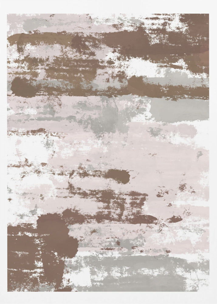Abstract Mocha Paths - Poster / Art Print