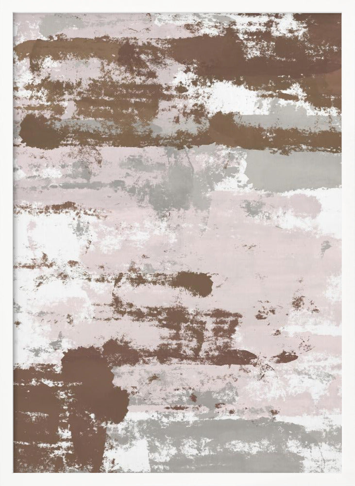 Abstract Mocha Paths - Poster / Art Print