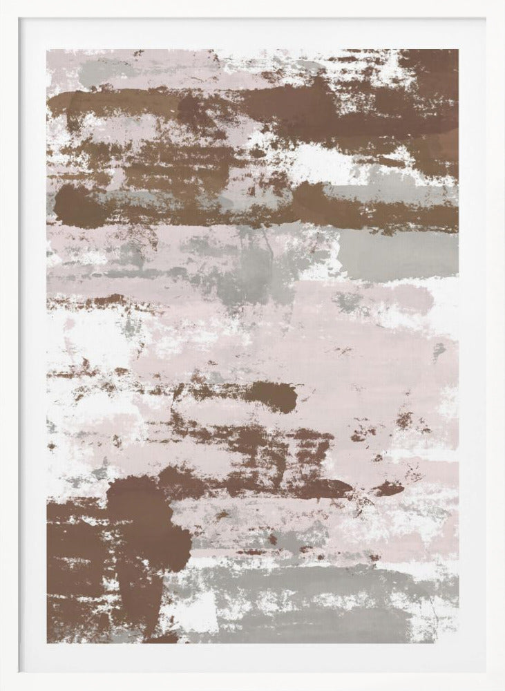 Abstract Mocha Paths - Poster / Art Print