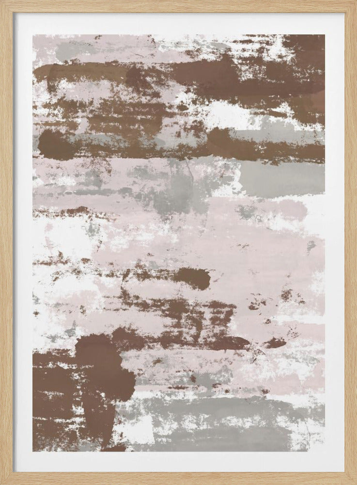 Abstract Mocha Paths - Poster / Art Print