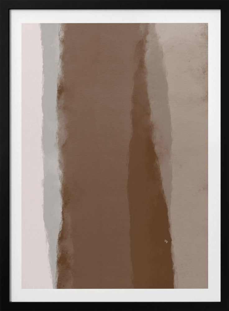 Abstract Mocha Linearity - Poster / Art Print