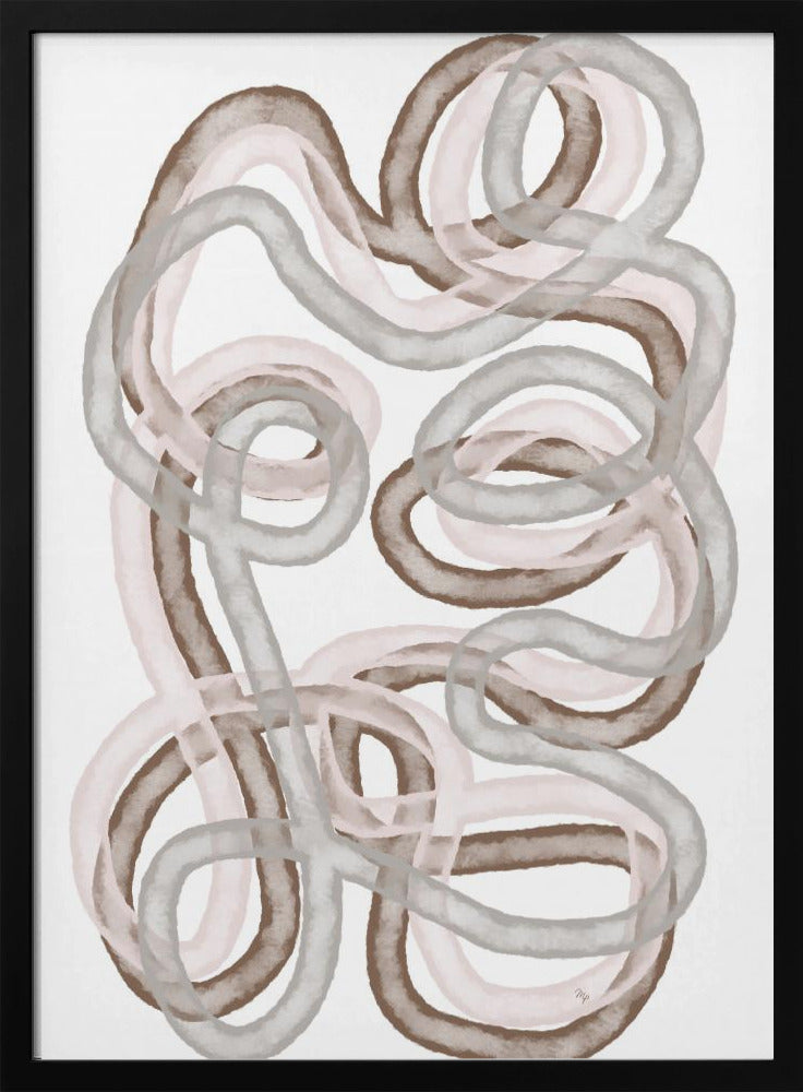 Abstract Mocha Highway - Poster / Art Print