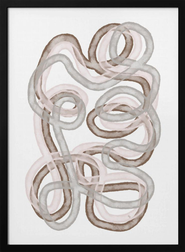 Abstract Mocha Highway - Poster / Art Print