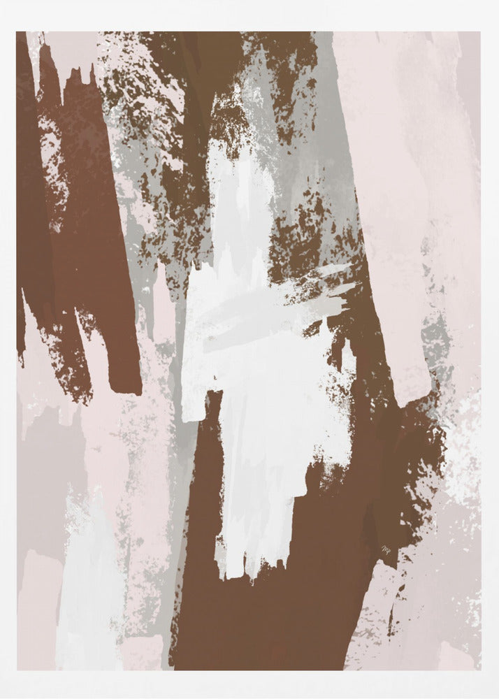 Abstract Brown Paint - Poster / Art Print