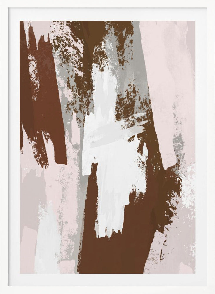 Abstract Brown Paint - Poster / Art Print