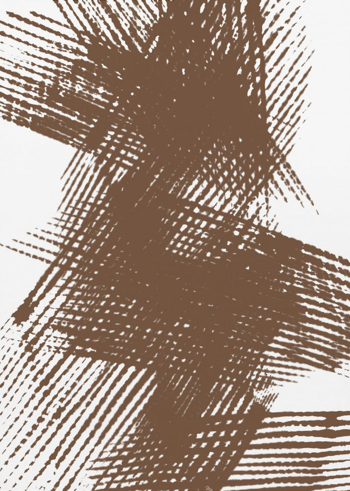 Abstract Brown Lines - Poster / Art Print