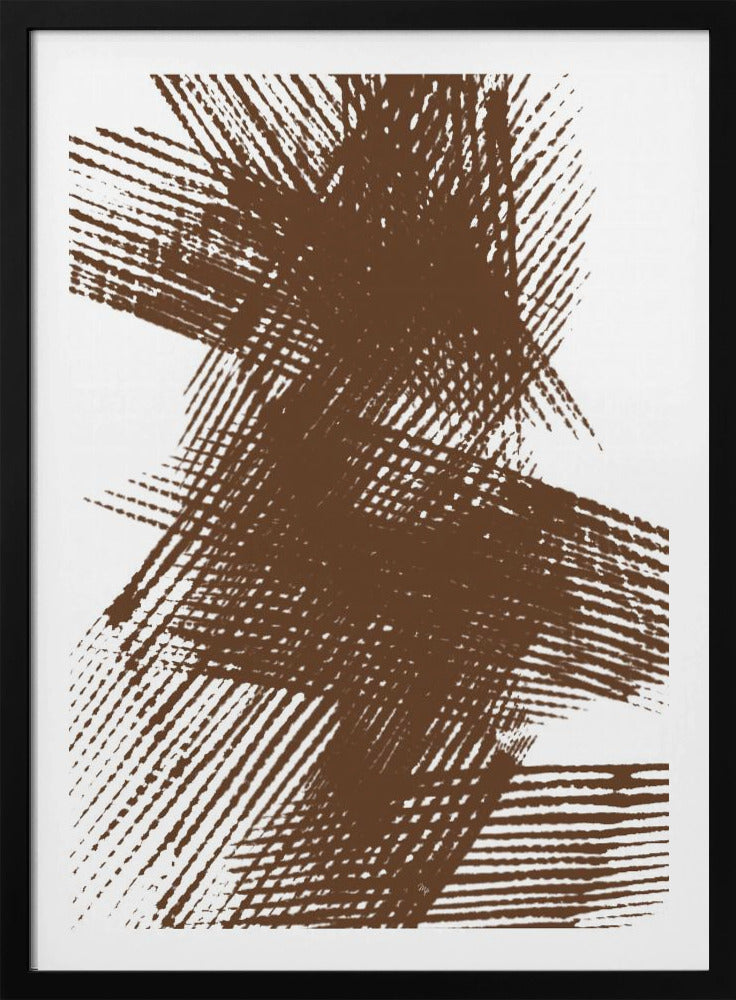 Abstract Brown Lines - Poster / Art Print