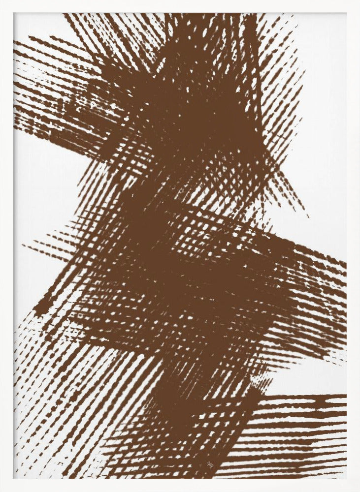 Abstract Brown Lines - Poster / Art Print