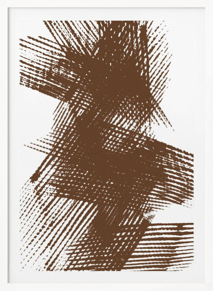 Abstract Brown Lines - Poster / Art Print