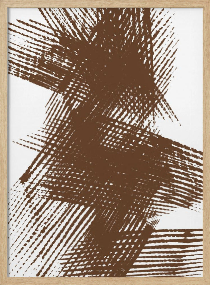 Abstract Brown Lines - Poster / Art Print