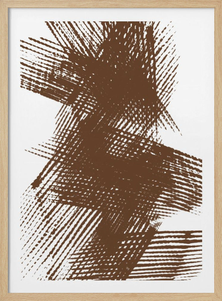 Abstract Brown Lines - Poster / Art Print