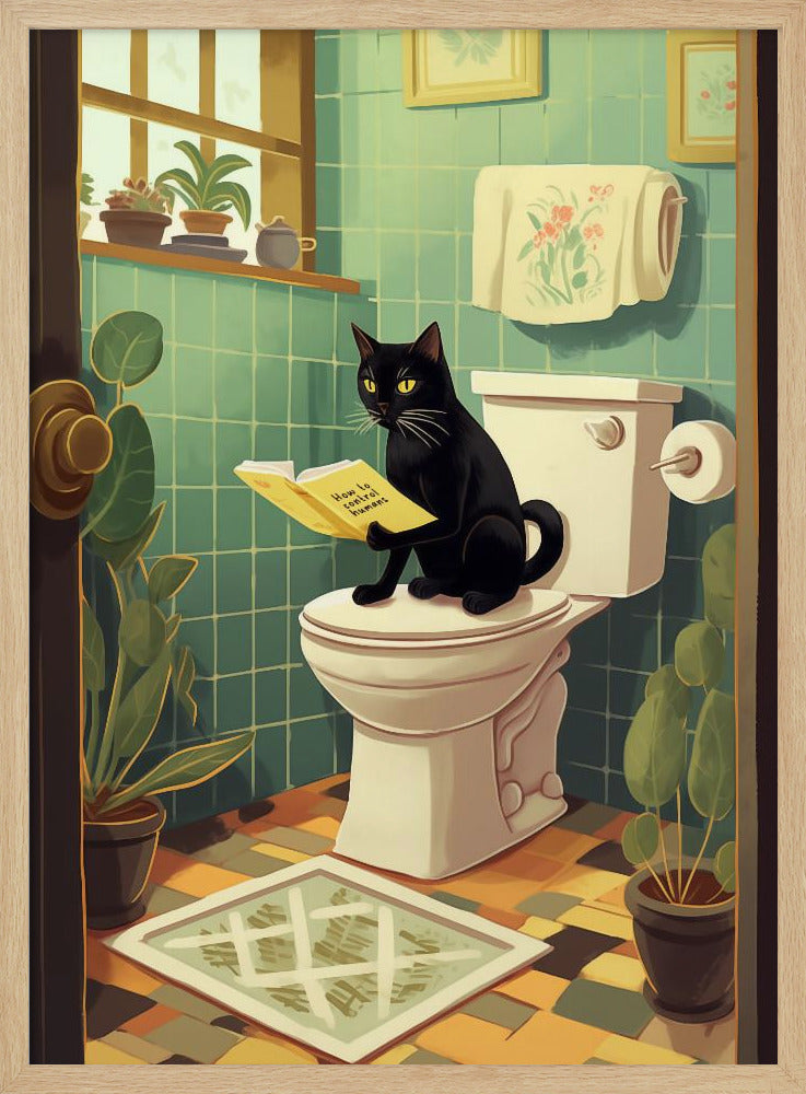 Toilet Cat - Poster / Art Print