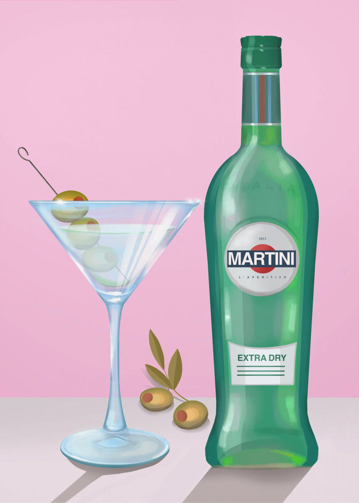 Martini Cocktail - Poster / Art Print