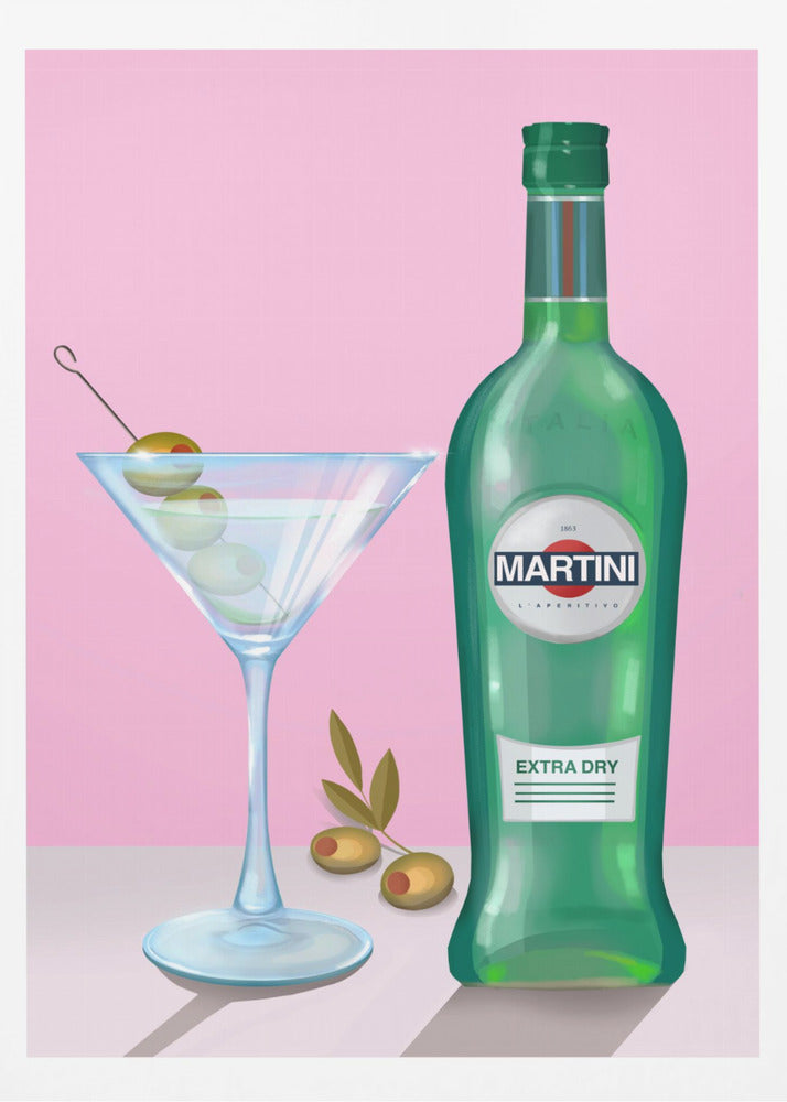 Martini Cocktail - Poster / Art Print