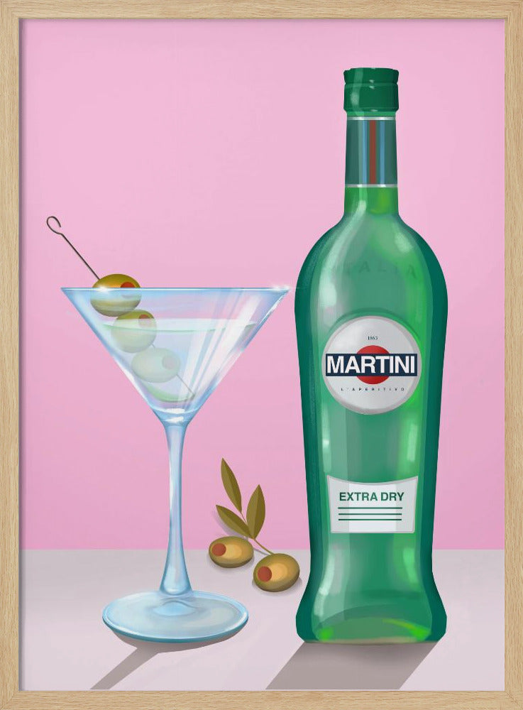 Martini Cocktail - Poster / Art Print