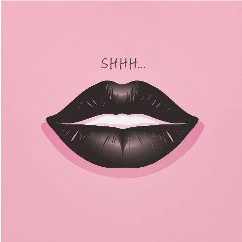 Lips In Black and Pink - Poster / Art Print