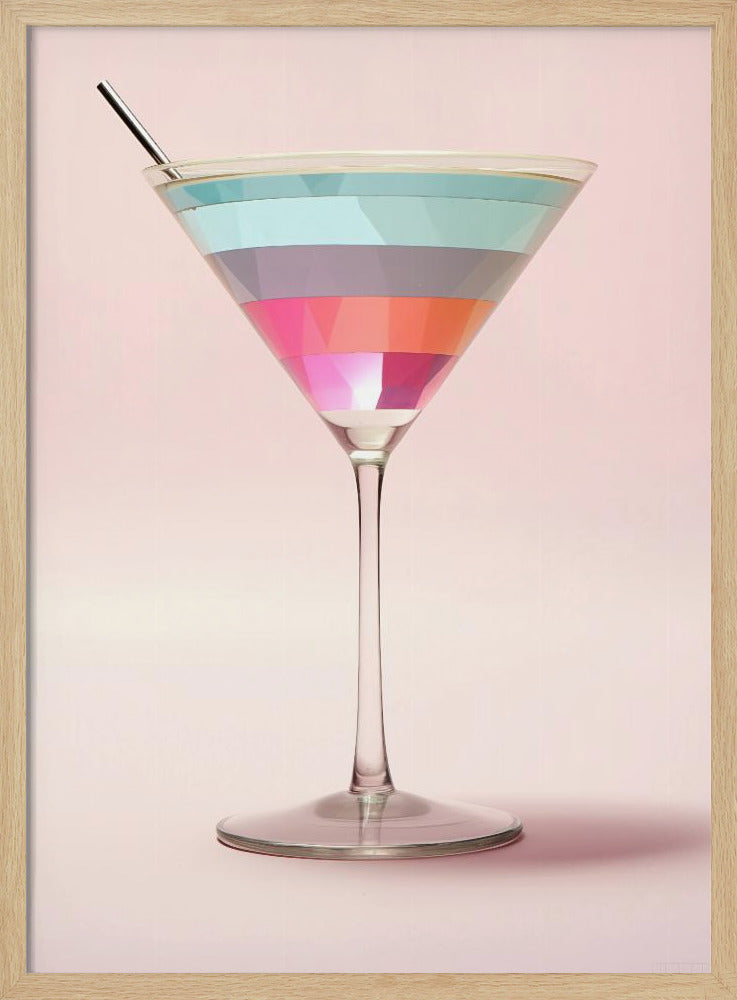 Striped Martini - Poster / Art Print