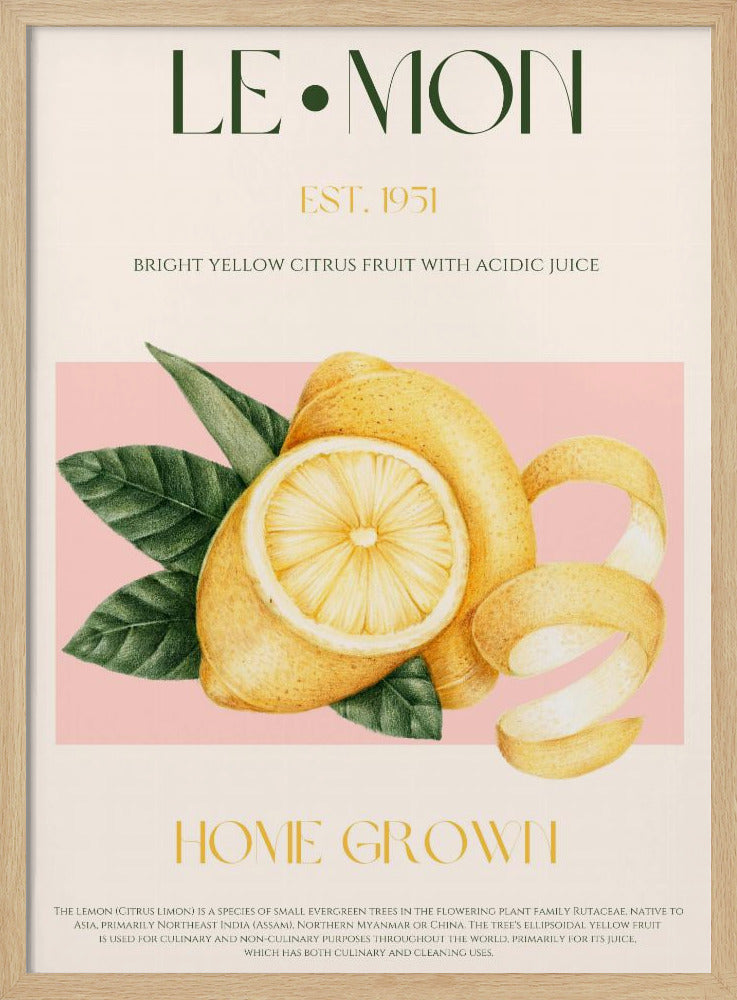 Lemon print - Poster / Art Print
