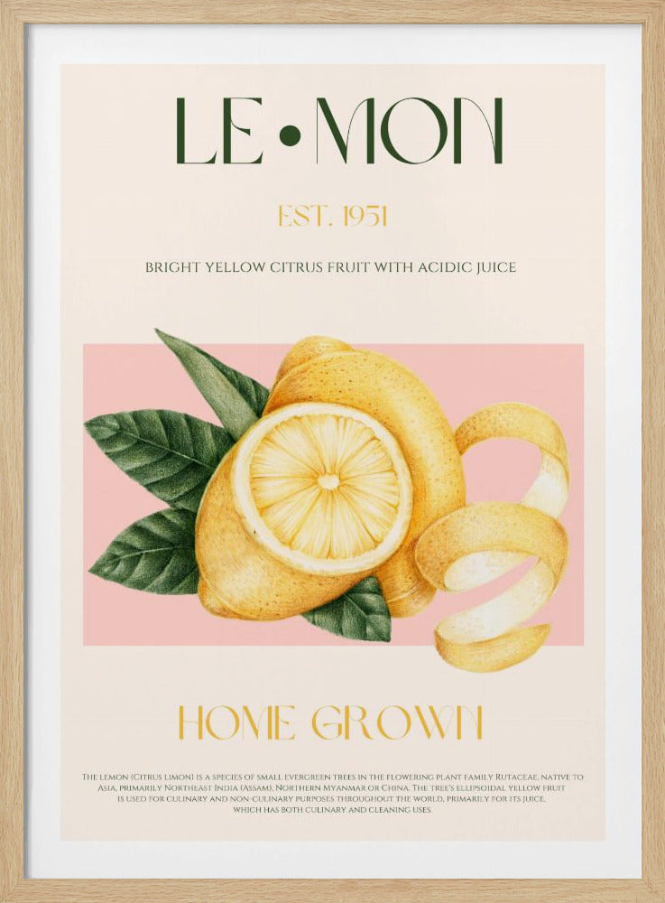 Lemon print - Poster / Art Print