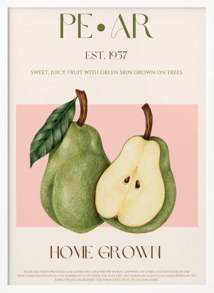 Pear print - Poster / Art Print