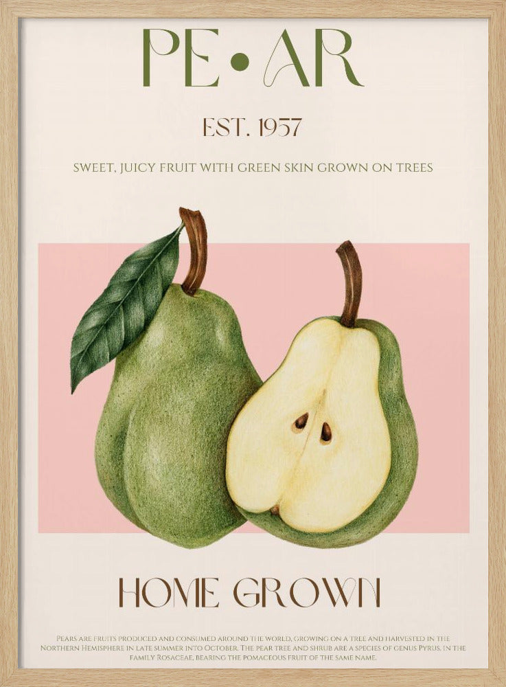 Pear print - Poster / Art Print