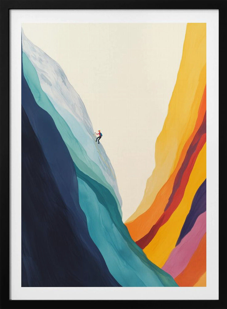 Climbing Rainbow Mountains - Poster / Art Print