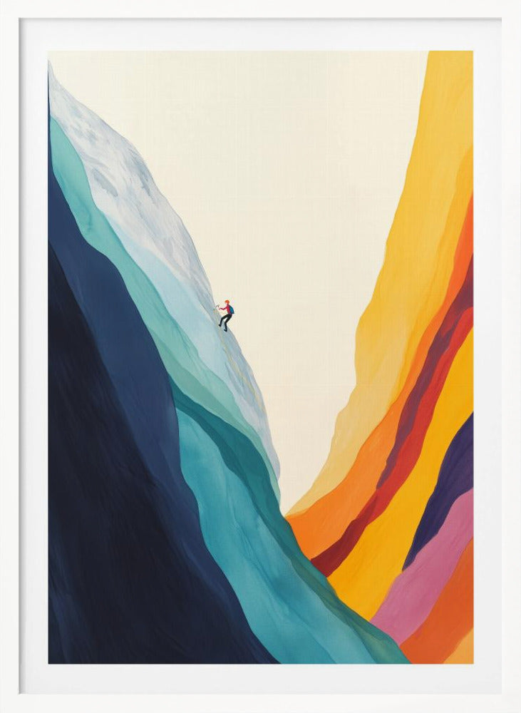 Climbing Rainbow Mountains - Poster / Art Print
