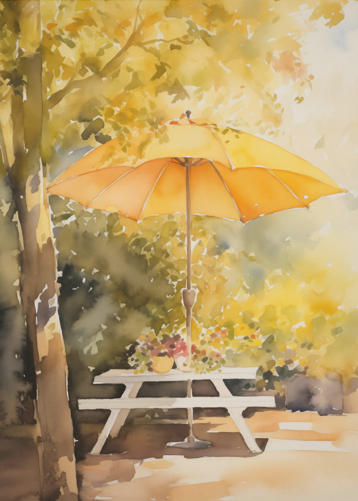 Summer In The Back Garden - Poster / Art Print