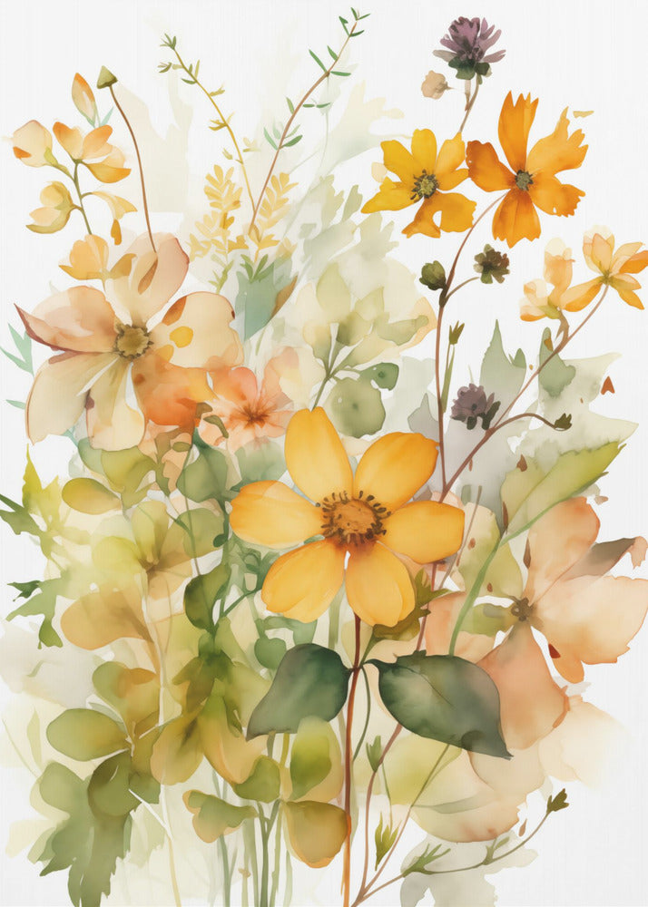 Summer Flowers No 4 - Poster / Art Print
