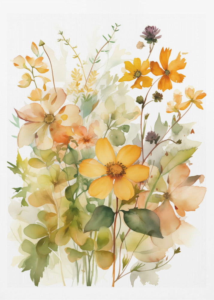 Summer Flowers No 4 - Poster / Art Print