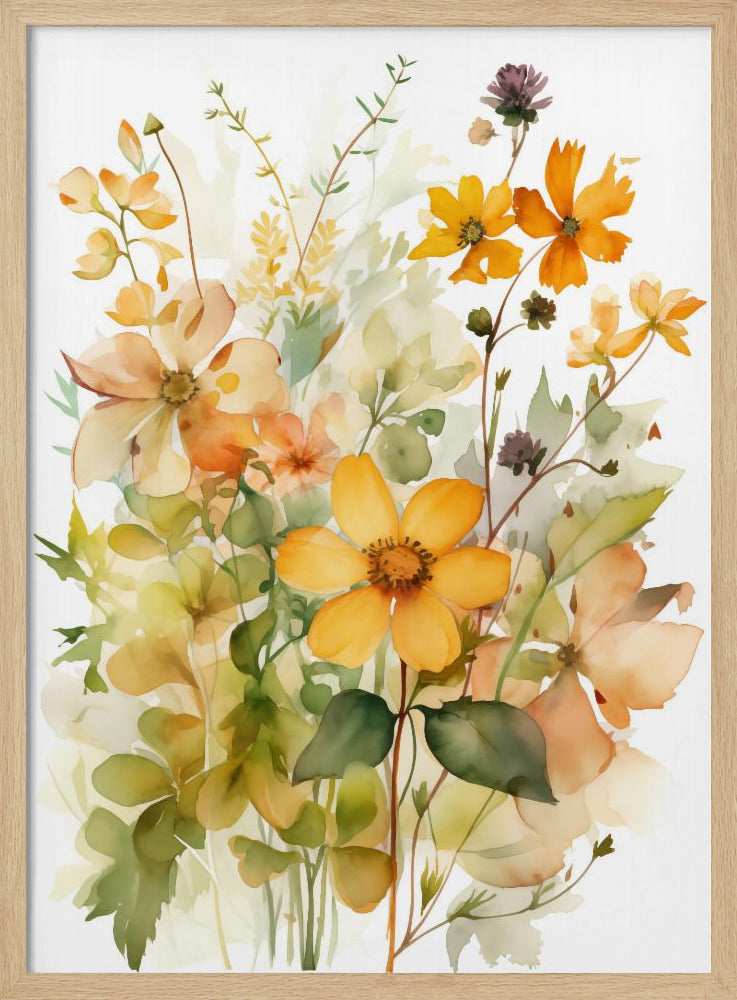 Summer Flowers No 4 - Poster / Art Print