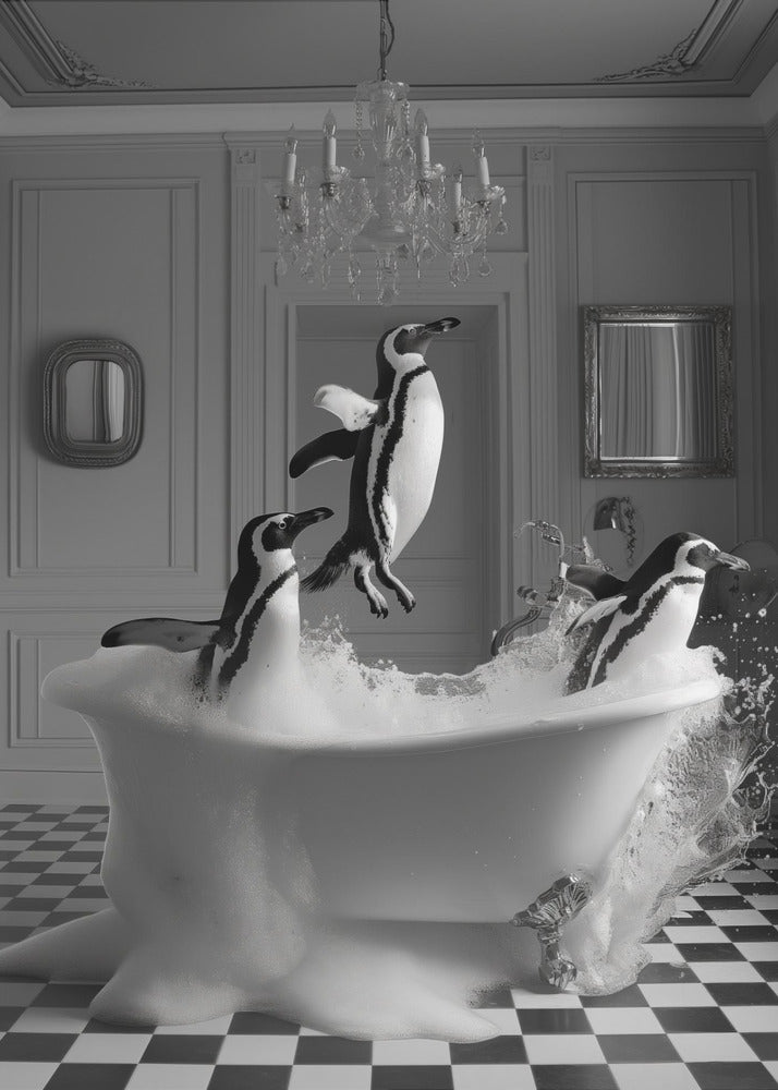 Penguin Party - Poster / Art Print