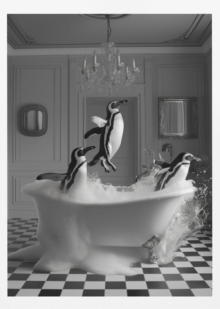 Penguin Party - Poster / Art Print