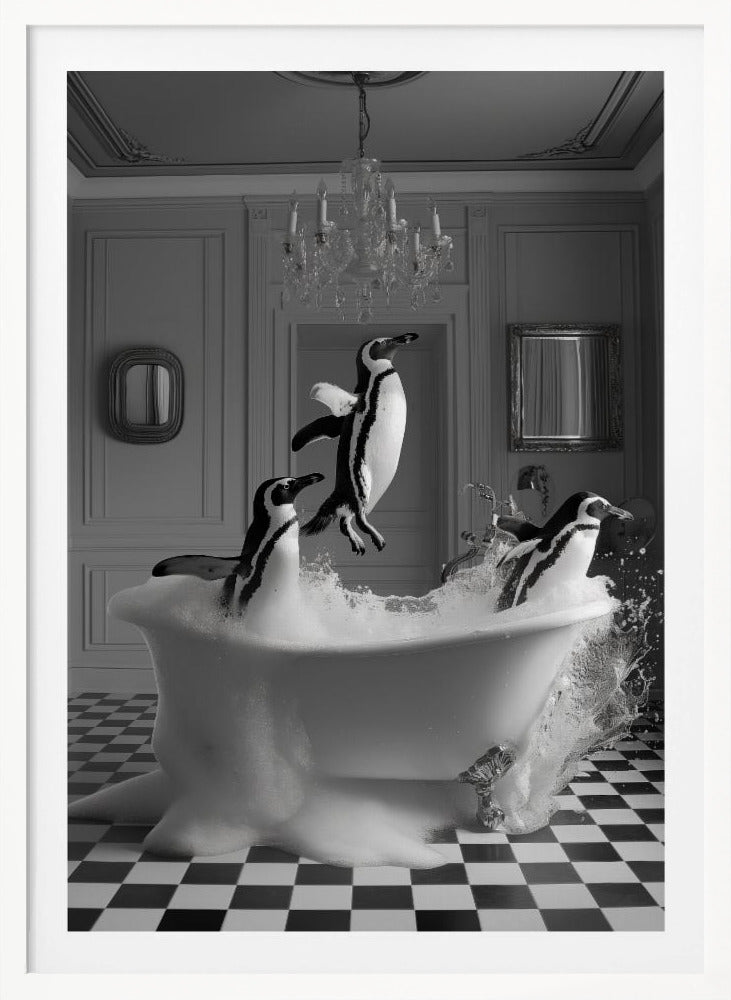 Penguin Party - Poster / Art Print